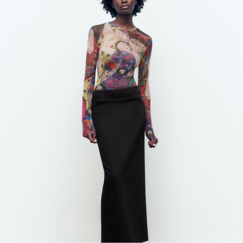Zara Limited Edition The Virgin Gustav Klimt Long Sleeve Bodysuit - Picture 8 of 9